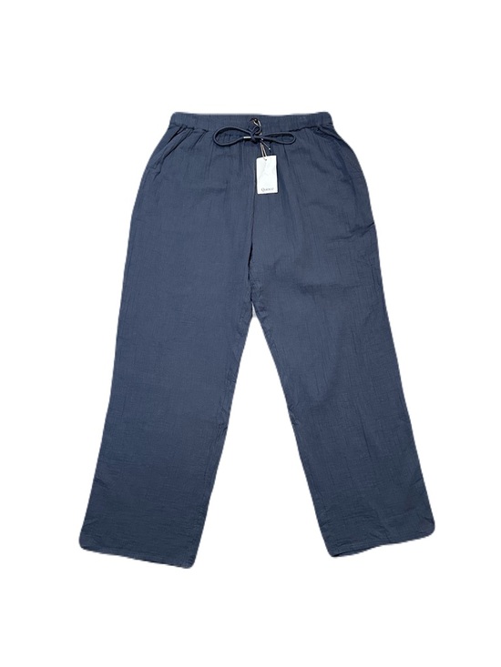 Quince Pants - Quince Organic Cotton Gauze Straight Leg Pants Indigo Blue New With Tags Medium
